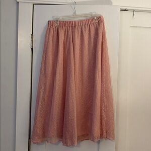 Pink Midi Skirt Loft